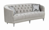 Coaster Avonlea Sloped Arm Tufted Sofa Grey Model 508461